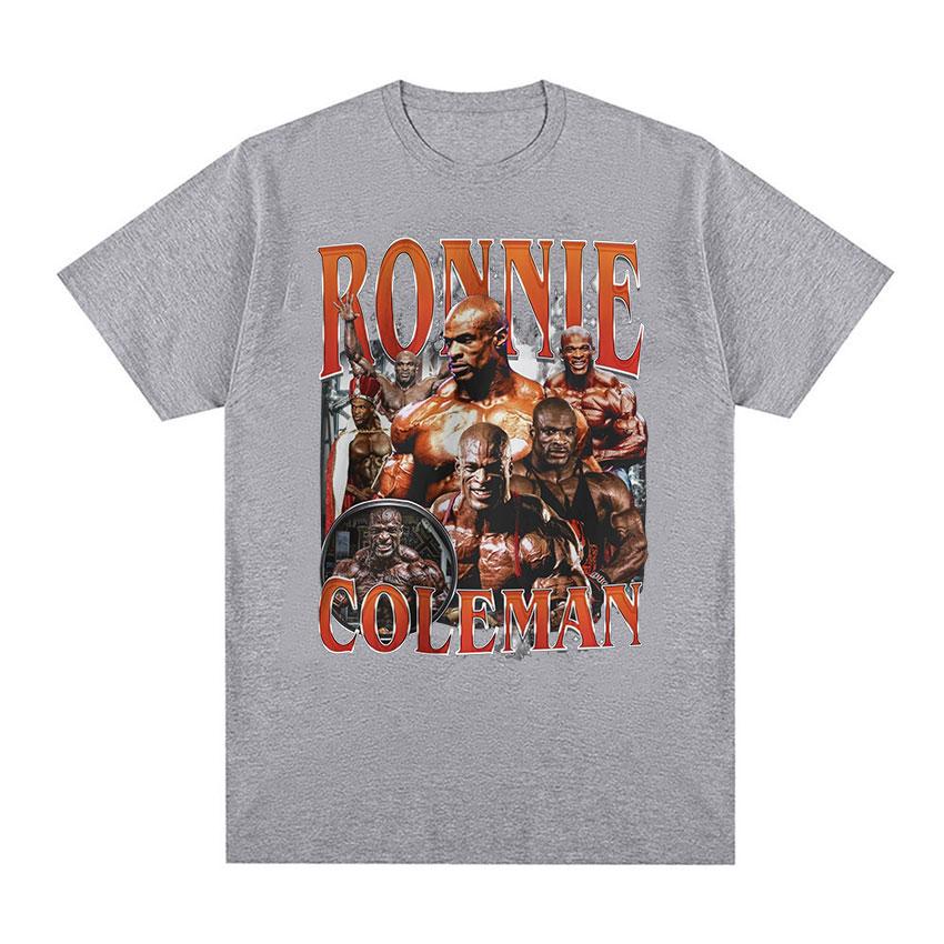 Футболка с графическим принтом тренажерного зала Ronnie Coleman Винтажная Высококачественная Модная Футболка Повседневная 100% Хлопок Оверсайз Футболки Уличная одежда Унисекс