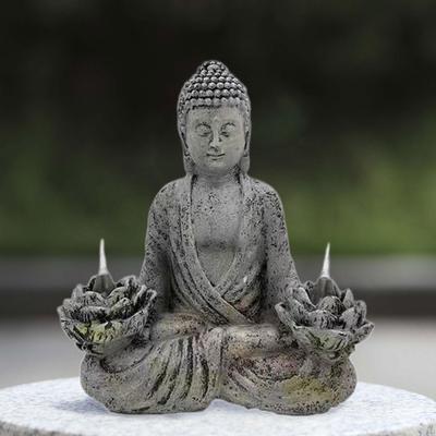Скульптура Будды с солнечным освещением для открытых площадок