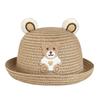 Children's hats summer boys cute straw hats baby sunscreen baby girl sunshade fisherman cool hat bag set summer