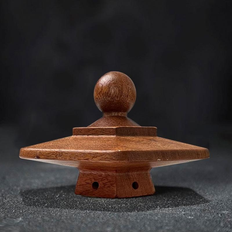 Коктейльный дымник Smoking Master Wood Художественная шестиугольная башня Верхняя форма Аксессуары для бара Тонкий фильтр с отверстиями Ароматизированные напитки