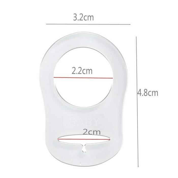 JZK 12 шт. Прозрачный силиконовый держатель-кольцо для пустышки, клипса-адаптер для детской пустышки MAM