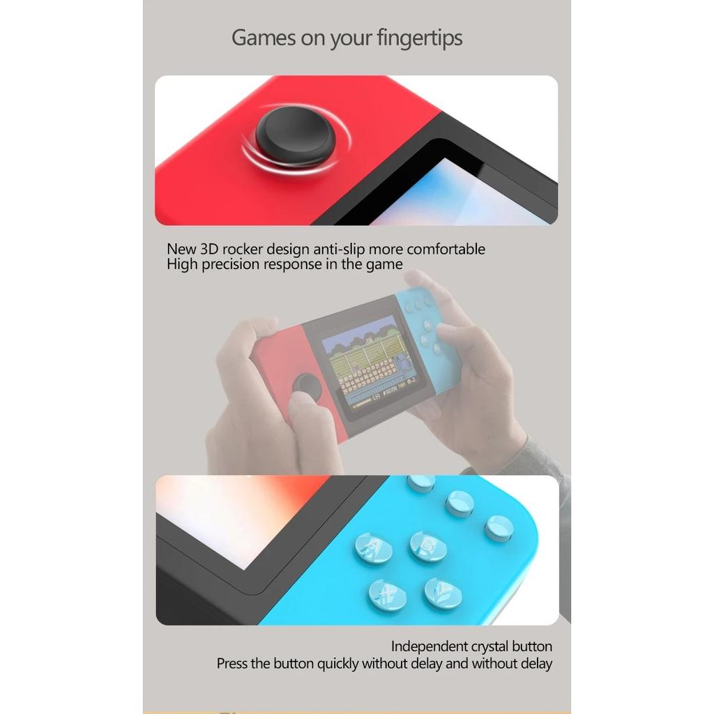 Новая цветная HD-экран мини портативная игровая консоль 8 бит классика 500 ретро видео плеер ТВ выход карманный Gameboy Box детский подарок