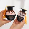 Positive Mini Animals Doll Crochet Bee Doll With Card Handmade Knitted Animals Inspirational Doll Thank You Gift For Women Men