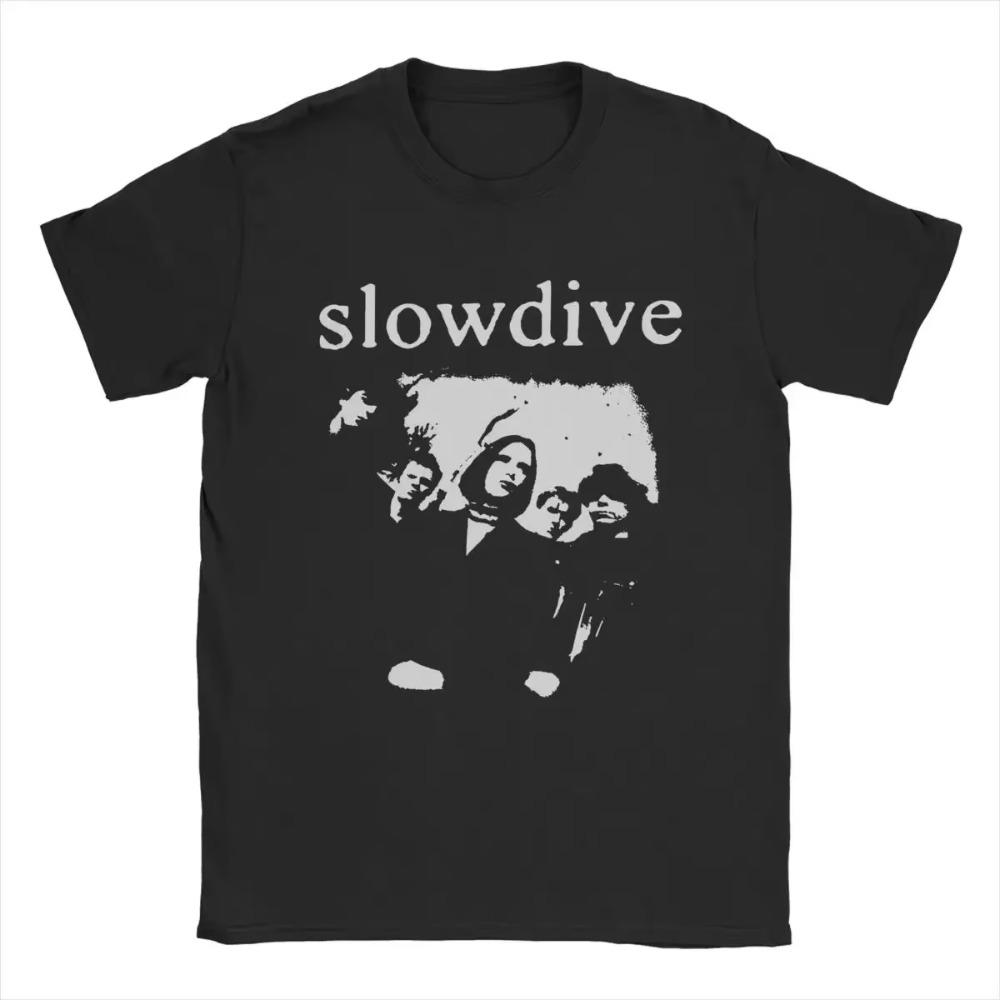 Мужская футболка Slowdive, хлопковая одежда для отдыха, футболки с коротким рукавом и круглым вырезом, размер 6XL
