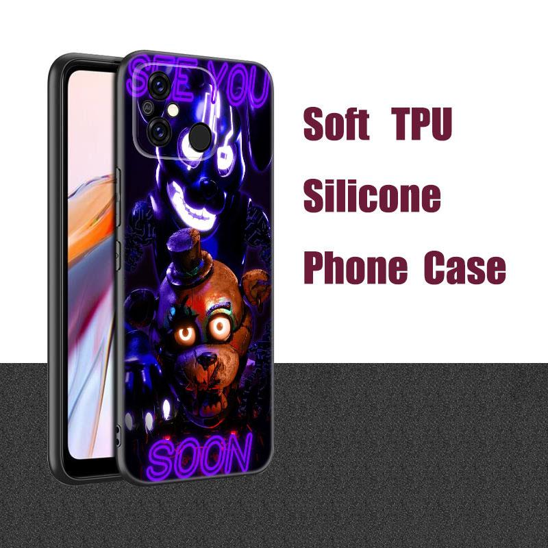 Чехол для телефона Five-Nights-At-Freddys Black для Xiaomi Redmi 7A 8A 9A 10A 11A 9C 10C 12C 13C 11 Prime A1 A2 Plus 12 4G Note 9T 12R
