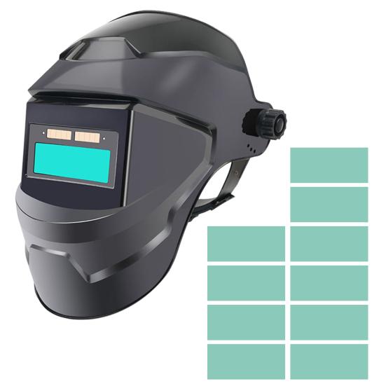 Auto Darkening Welding Helmet Blue Light Blocking Large Viewing Welding Hood Masque Wide Shade Welder Face Shield for TIG MIG ARC Grinding