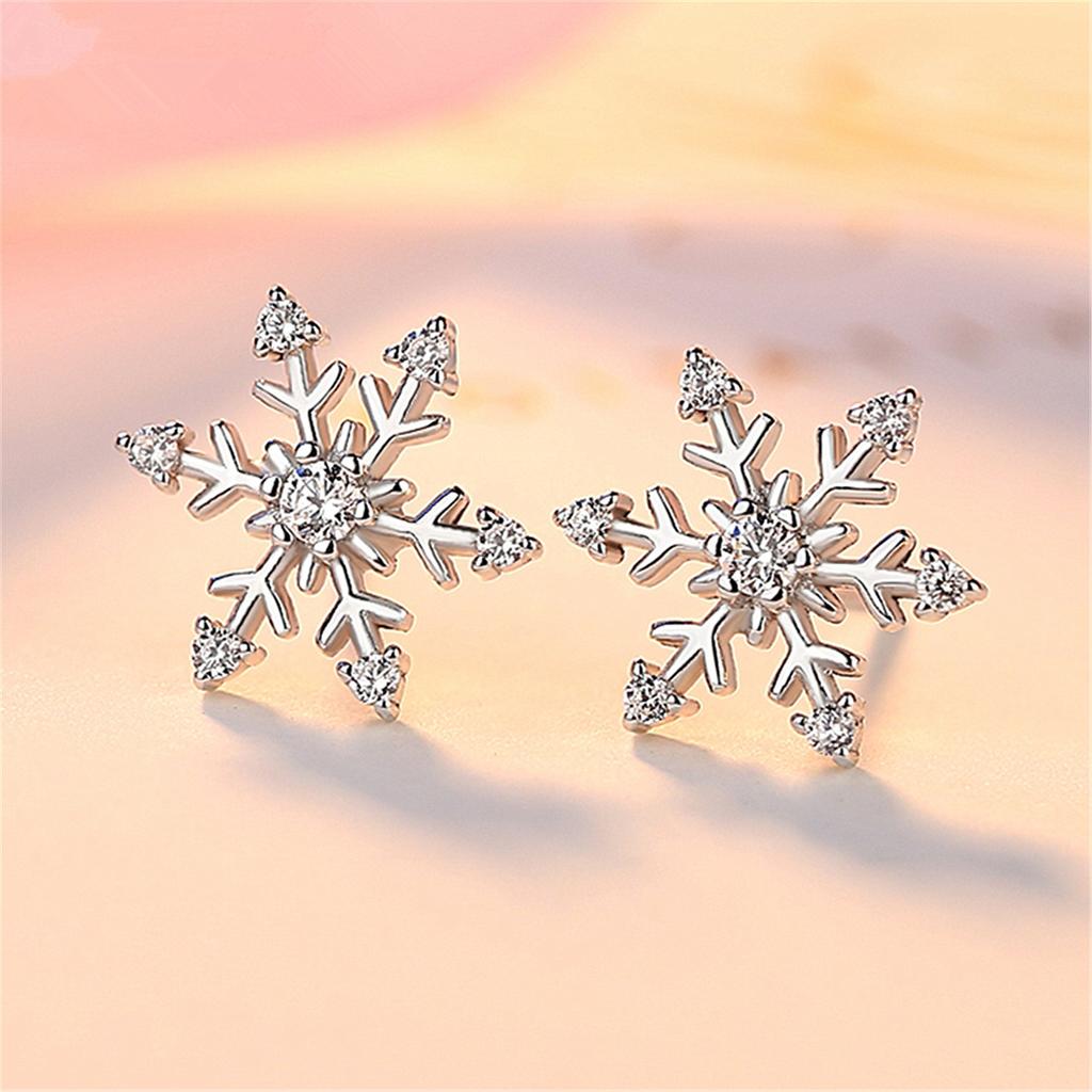 925 Silver Star Stud Earrings AAA Zircon High Quality For Women Earring Wedding Fashion Jewelry Accessories Party Gift