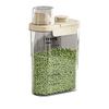 Cereal Storage Box Tank Transparent Sealed Space-Saving Moisture-Proof Handle Oatmeal Dispenser Grain Soybeans Kitchen Tools