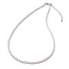Pearl Necklace Baby Pearl Grand Premium Accessory 3 Lengths 3mm Brand 3 Year Warranty [VOTRE COUTURE] (38, White_Silver)