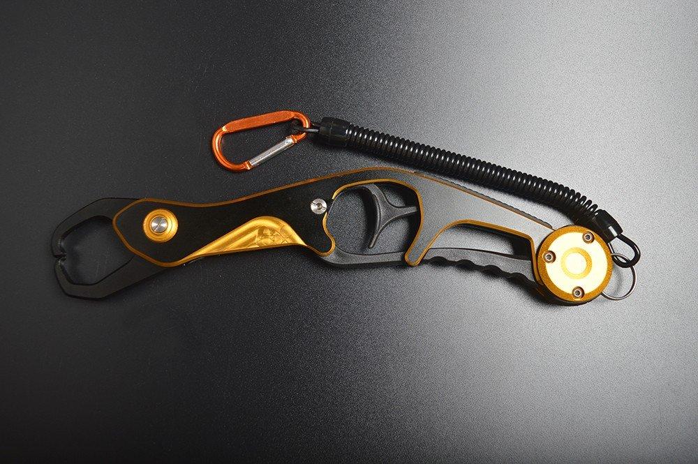 Aluminum Fish Grip Fish Catcher Ultra-Lightweight (Yellow)