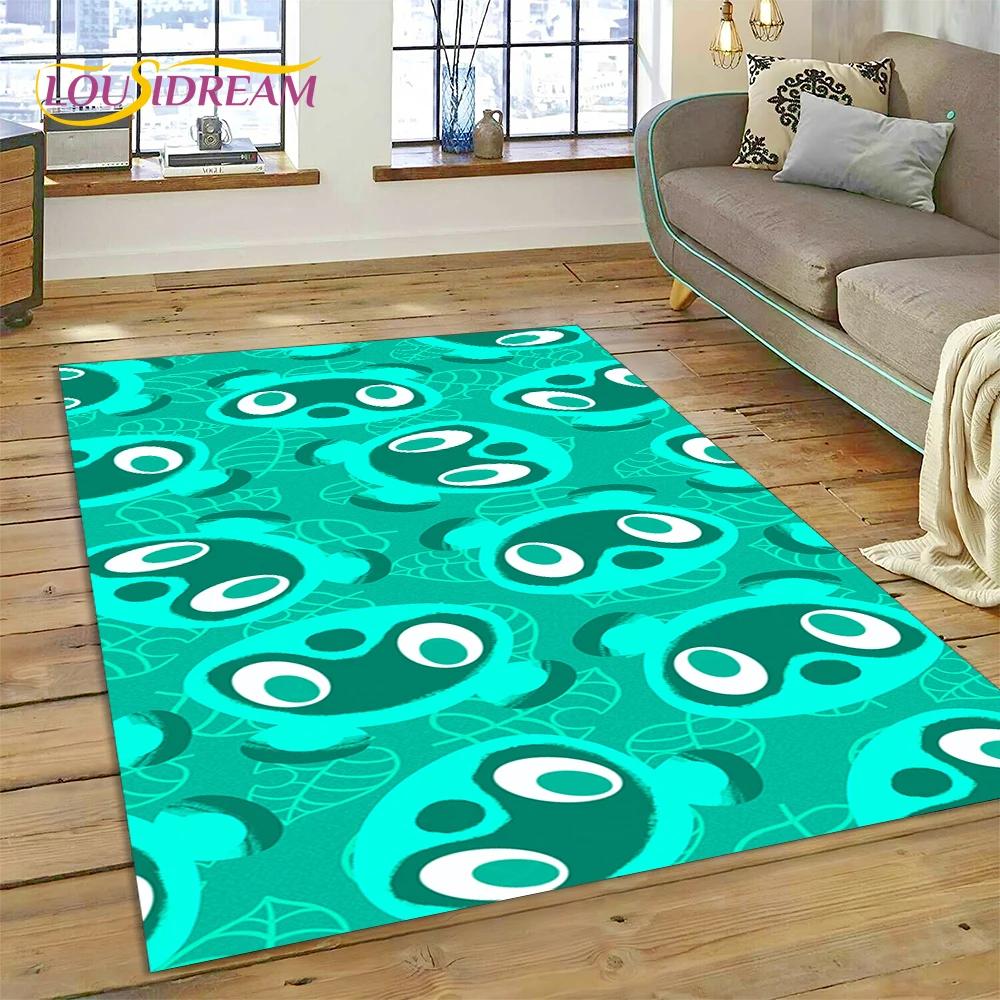 Cute Animal Crossing New Horizons Cartoon Carpet Rug for Bedroom Living Room Home Sofa Decoration,Kid Game Large Decor Floor Mat
