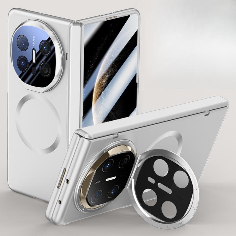 Этот матовый складной магнитный держатель для линз с шарниром и защитой от падения, простой чехол, подходит для чехла и пленки для телефона Huawei MateX6.