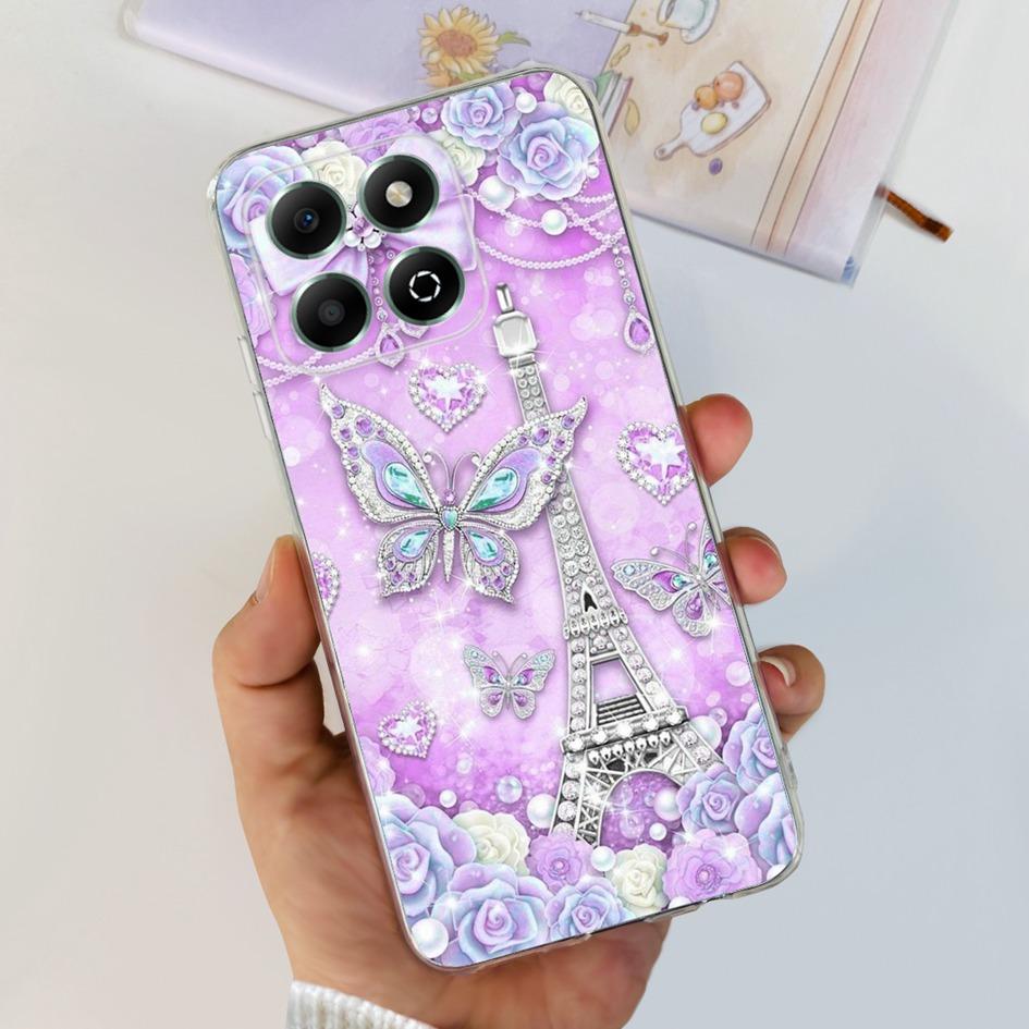 Чехол для Honor X6b JDY-LX1 JDY-LX2 Чехол Роскошный Мраморный Узор Мягкий Прозрачный Силиконовый Задняя Крышка Телефона Для Honor X6b 4G X 6B Fundas