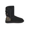 UGG Bailey Замшевые Теплые Baily Bow Флисовые Короткие Зимние Сапоги Женские сапоги Черные 1120884-BLK