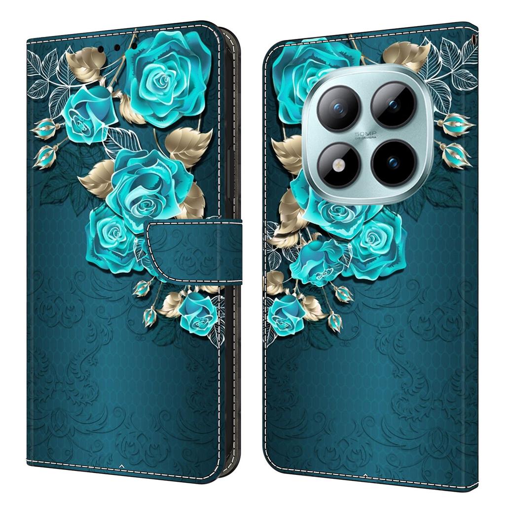 Чехол-кошелек для Xiaomi Poco M8 5G/Redmi Note 15 5G (Глобальный)/15 4G (Глобальный) Кожаный чехол для телефона с 3D-рисунком и магнитной застежкой