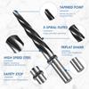 5/8in 3/4in 1/2in Bridge Reamer Tapered Reamer Bridge Construction Reamer Drill Bit HSS with 5 Spiral Flute Align Hole Reamer