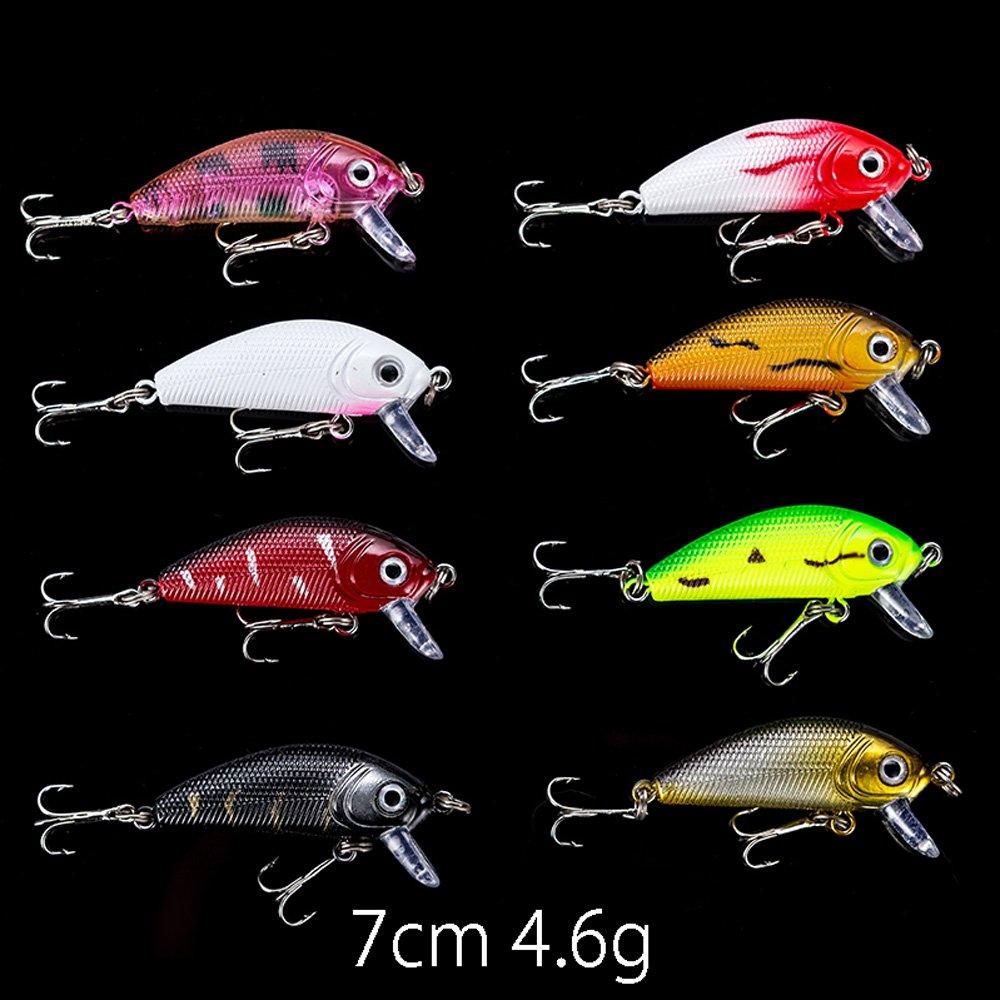 Набор приманок Zmart из 43 приманок Minnow 12 см 11 см 10 см 7 см. Жесткая приманка для ловли карпа нахлыстом. 6 моделей. Снасти 7,7 см.