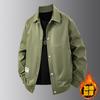 Autumn and Winter New Men's Tooling Casual Lapel Jacket Jacket Loose Casual Sports Clip Velvet Warm Versatile
