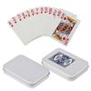 Metal Rectangle Silver Color Playing Cards Storage Box Money Coin Holder Box Candy Key Case Business Card Storage Box