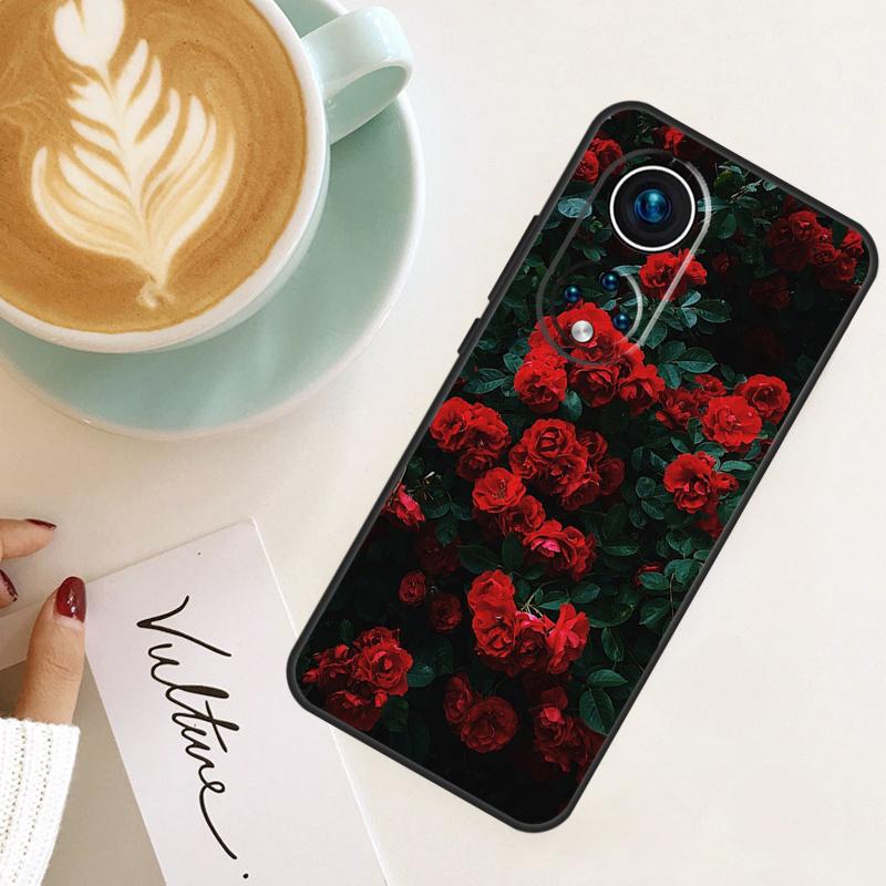 Ярко-красные розы Цветы Для Honor Magic 8 Pro 6 7 Lite Чехол Для Honor Win RT X9d X9c X9b X9a X8c X8b 200 400 50 70 90
