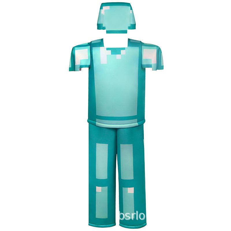 Косплей-костюм Алмазной брони из Minecraft из полиэстера для игры, аниме, ролевых игр