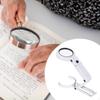 Magnifying Glass Illuminated Lighted Magnifier 6 LED Lights Lightweight Portable Ergonomic Jewelry
