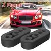 2pcs 4 Holes Car Vehicle Universal Exhaust Pipe Mounting Mount Hanger Hanging Bracket 12mm High