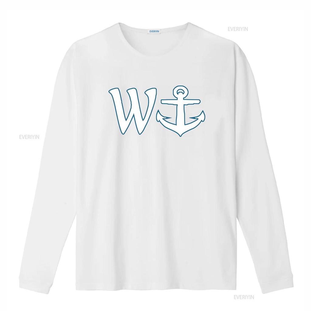 Wanker T Shirt W and Anchor Design Funny Stylish for All vintage Washed Top For Everyday Wear streetwear Unisex fashion