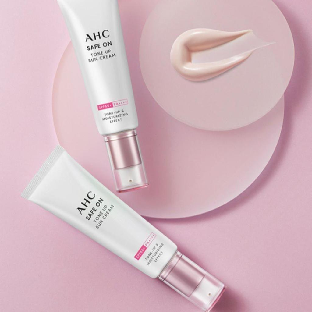 AHC Солнцезащитный крем Safe On Tone Up 50 мл SPF50+ PA++++ / Солнцезащитный крем / УФ-защита