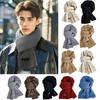 Woolen Cross Scarf Thicken Neck Scarf Winter Warm Knit Scarf  Girls