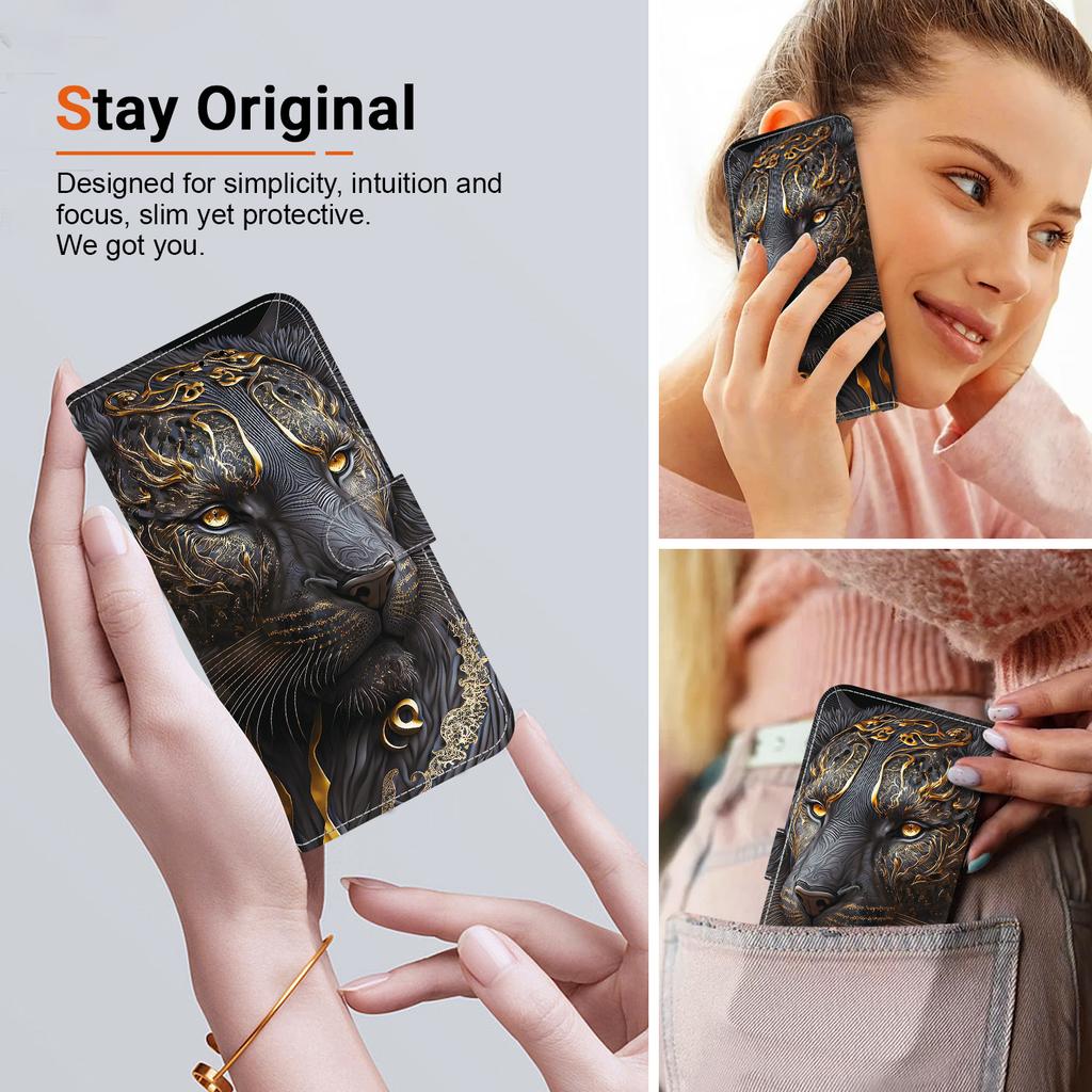 Чехол-книжка из искусственной кожи ручной работы для Samsung Galaxy XCover7 (SM-G556B/G556BU1)- Противоскользящий ударопрочный чехол с ремешком на запястье и дизайнами в виде сердец/роз и кошек