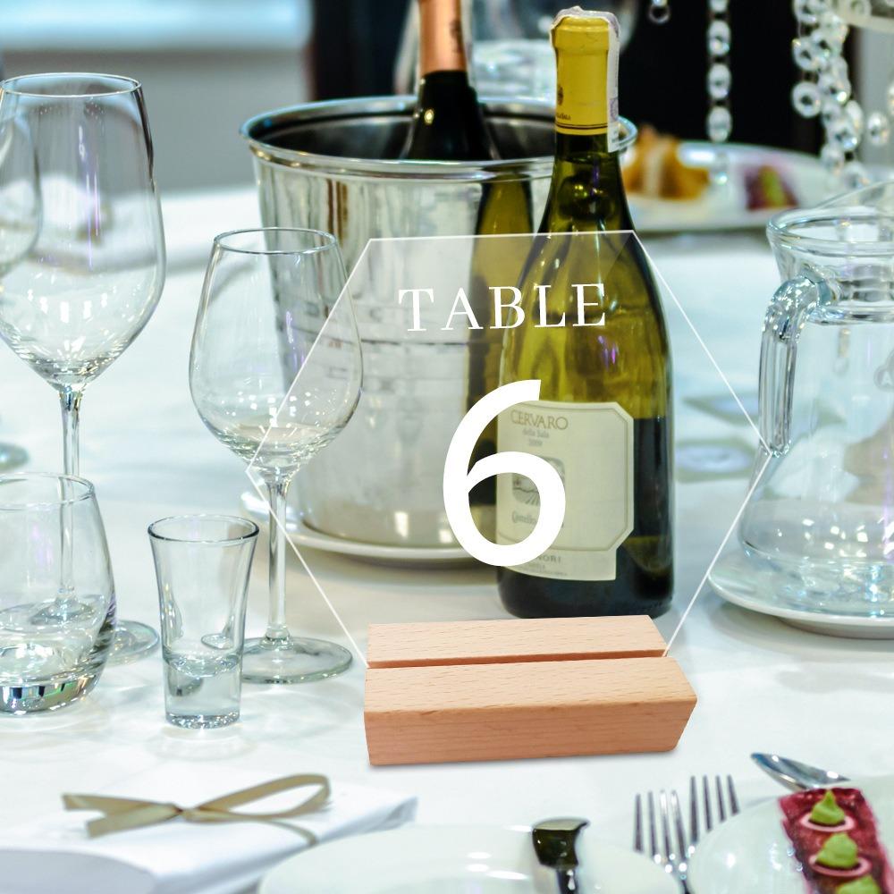 for Wedding Party Decor Menu Display Frame Card Display Stand Table Number Plate Table Number Sign