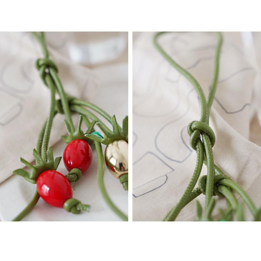 Подвеска на сумку Изысканный Томатная нить Кулон Женский Универсальный Милый Подвеска для рюкзака Роскошный Дизайн Аксессуары для сумки