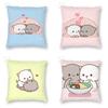 Милая наволочка для пары, спальня, гостиная, милая пара, декоративная подушка с котом «Персик и Гома», семейный диван, автомобиль, домашний декор, наволочка