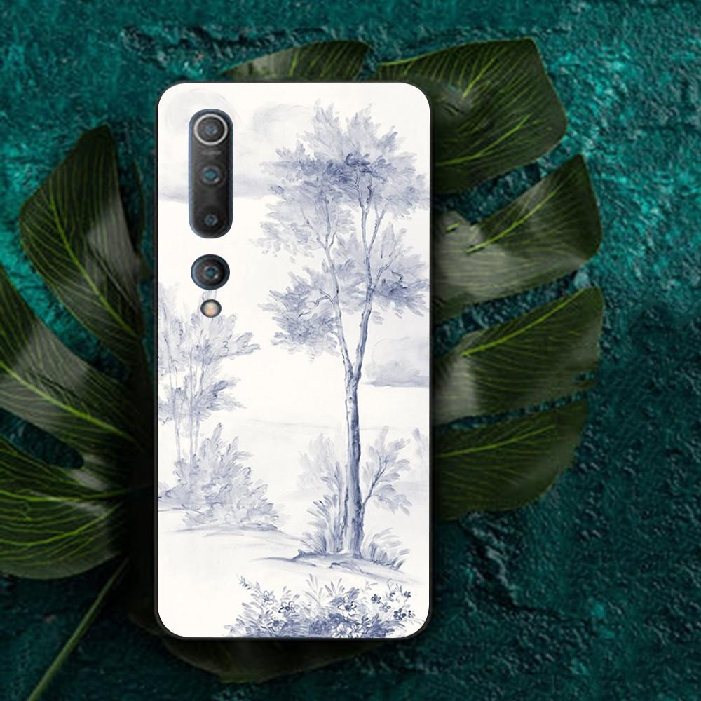 Сине-белый фарфоровый чехол для телефона Для Redmi Note 4 X 5 A 6 7 8 T 9 9S 10 11 11S 11Epro Poco M3 pro