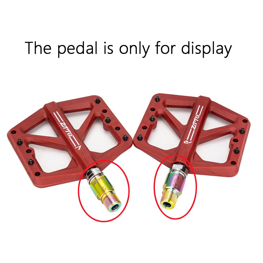 ZTTO 16mm/20mm Bicycle Pedal Axle Extension Bolts Spacers Titanium Ti Extender Axle Washer For MTB Road Bike Crank Accessories 6