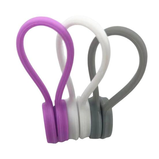 5/10 шт. силиконовые кабельные стяжки магнитные сматывающие зажимы для кабеля стяжки-закрутки органайзер для шнура