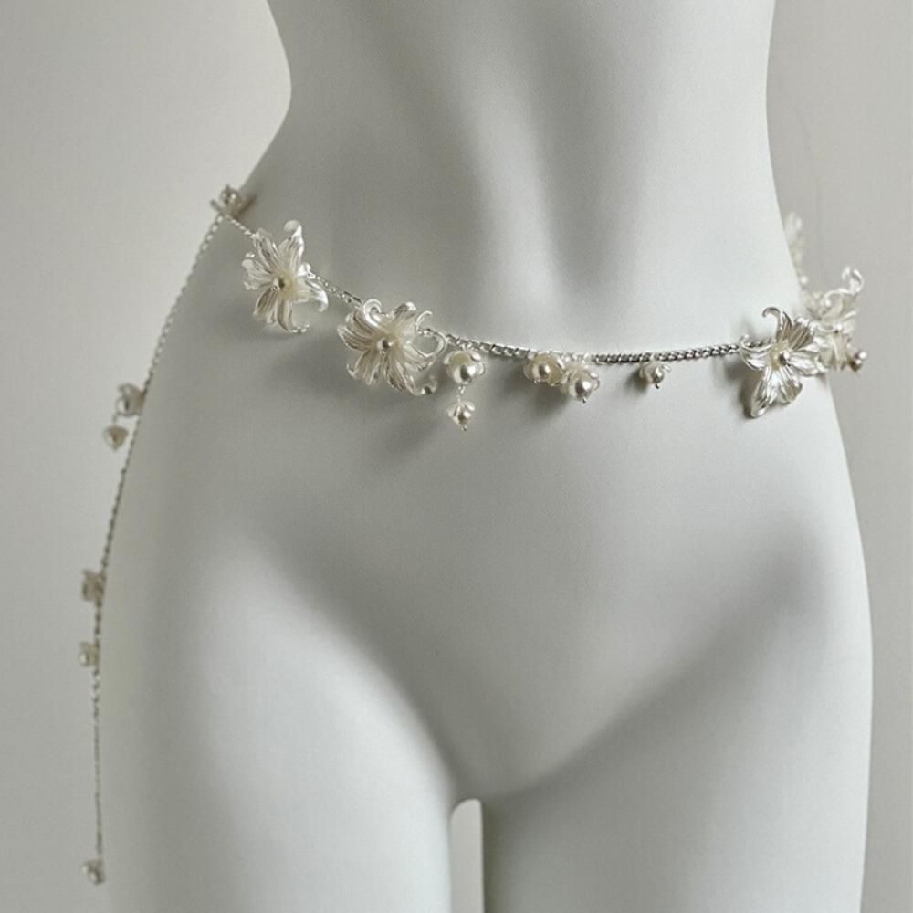 Elegant Pearl Waist Chains Versatile Hip Chain Fashion Body Jewelry Women