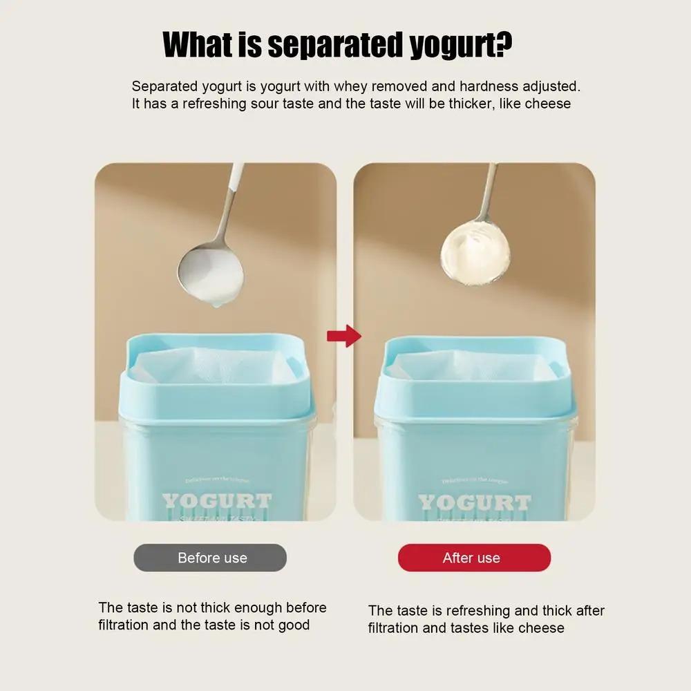 Spring Press Type Greek Yogurt Strainer Transparent Body Whey Separator Yogurt Maker Bread