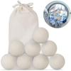8pcs 8cm Wool Dryer Balls Natural Fabric Softener Reusable Antistatic  Softener Laundry Ball Home Washing Machine Accessories
