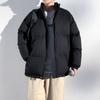 New Stand-up Collar Cotton Coat Men's Solid Color Men's Autumn and Winter Coat Couple Casual Cotton Coat Men's Top Bread Coat