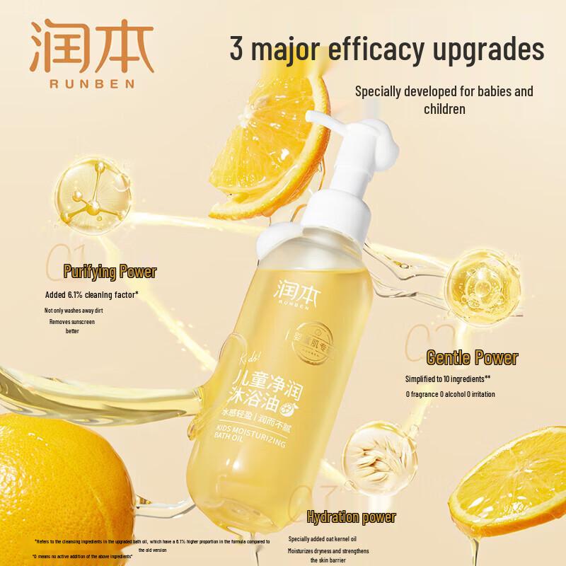 Runben Kids Nourishing Bath Oil