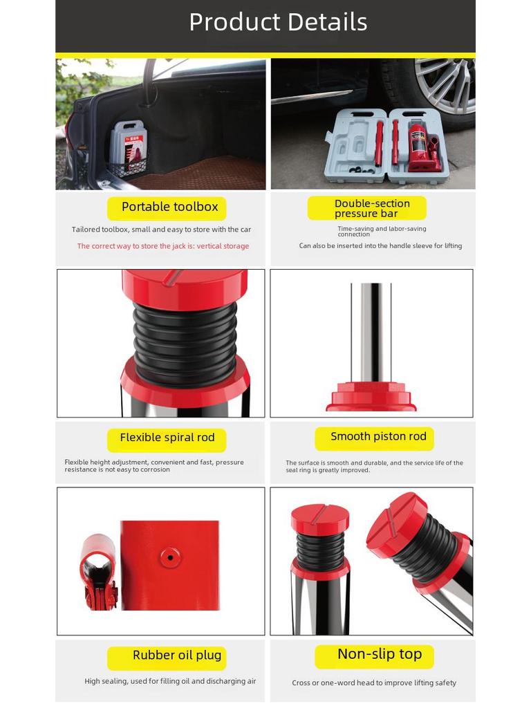 Гидравлический автомобильный домкрат для замены шин на бездорожье (2Т/3Т)