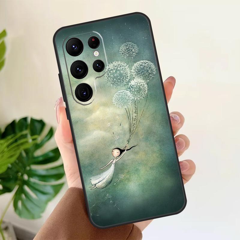 Dandelion Soft Case For Samsung Galaxy S21 S22 S23 S24 S25 Ultra S9 S10 Plus S20 FE S24 FE Phone Cover