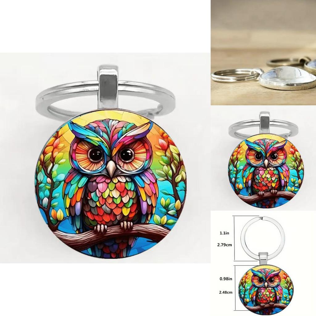 Owl Themed Keyring With Zinc Alloy Craftsmanship For Cute Accessories And Gifts