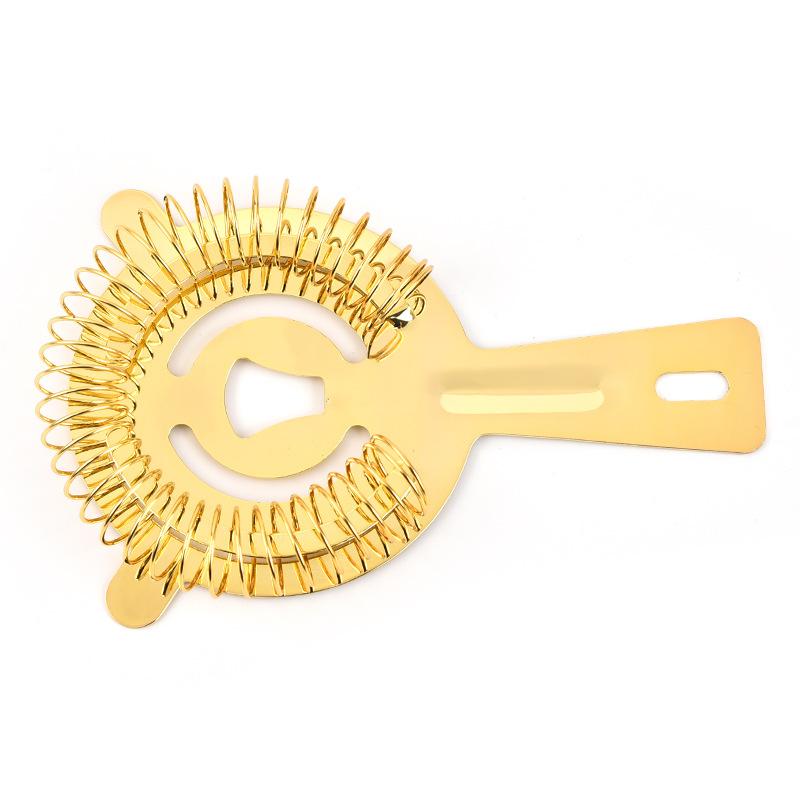 New 4 Color Bar Strainer Sprung Cocktail Strainer Stainless Steel Deluxe Strainer Bar Tools with Spring For Bartenders Filtering