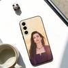 Чехол для телефона Anne Hathaway Мягкий черный Для Samsung Galaxy A73,A72,A71,A70,A53,A52,A51