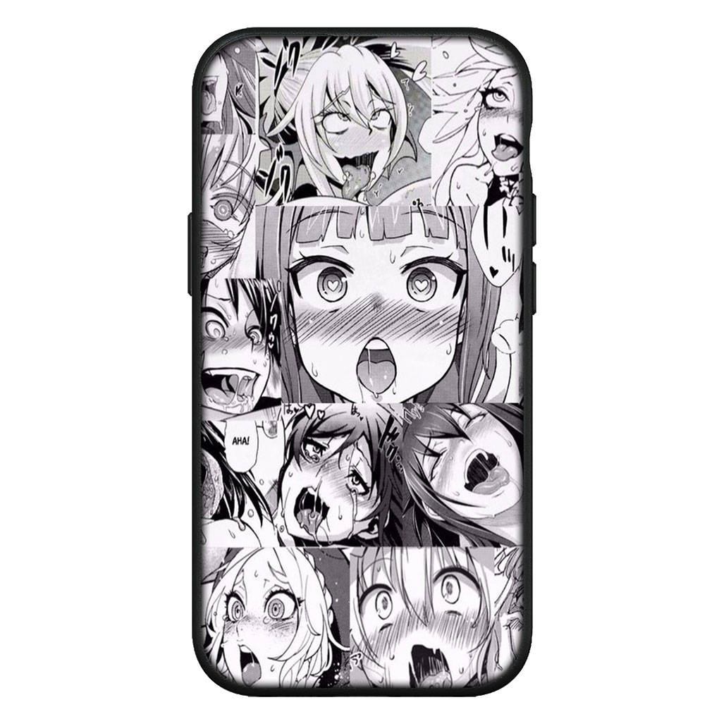 Для iPhone 15 14 Xiaomi Redmi Note 13 12 11 Pro Max X 8 7 XR Samsung Galaxy A15 S24 S23 A05 Huawei OPPO A17 Ahegaos Hentai Manga Anime Girl Waifu чехол