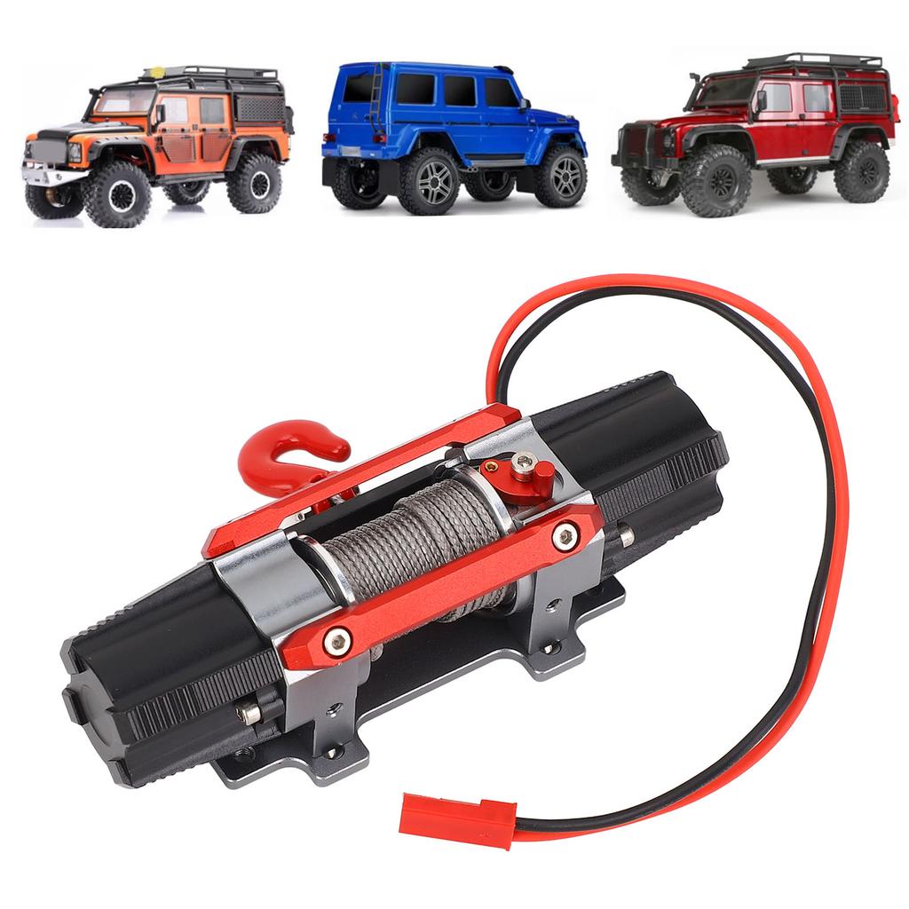 RC Двухмоторная лебедка Металл с ЧПУ Имитация Мощный Электрический Двухмоторный для Модели RC Автомобиля 1/10 1/8