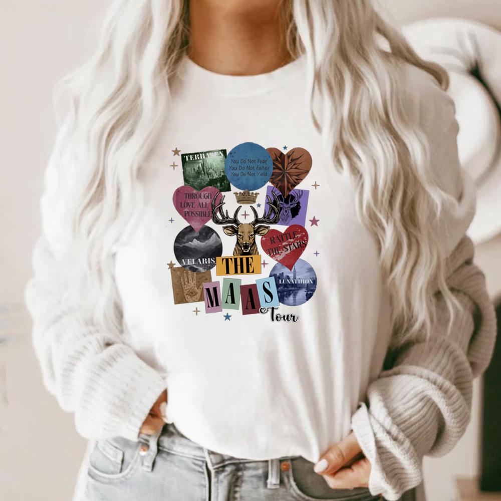 Sarah J. Maas Eras Tour Comfort Colors Shirt - The Maas Tour Tee Acotar Crescent City Throne Of Glass Merch Sjm Fan Apparel